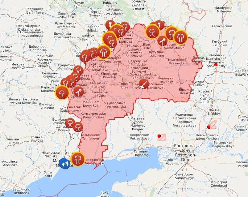 На Донбасі серйозне загострення: з'явилася карта обстрілів та гарячих точок