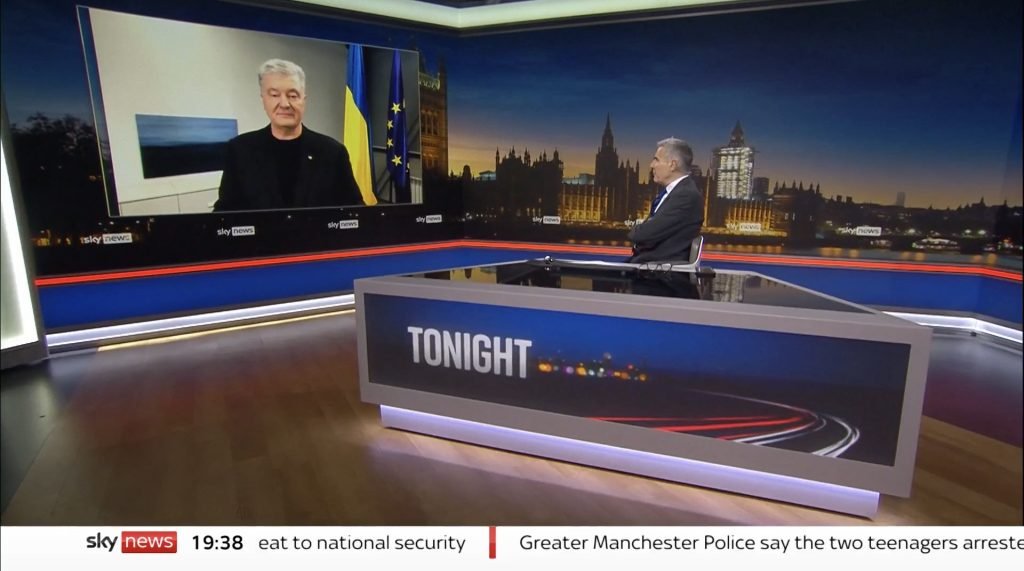 Порошенко в інтерв’ю Sky News закликав союзників надати Україні ПДЧ до НАТО