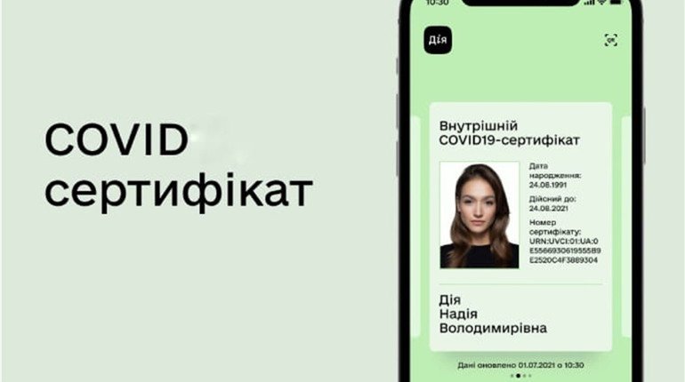 COVID-сертифікати можуть бути як міжнародними, так і внутрішніми