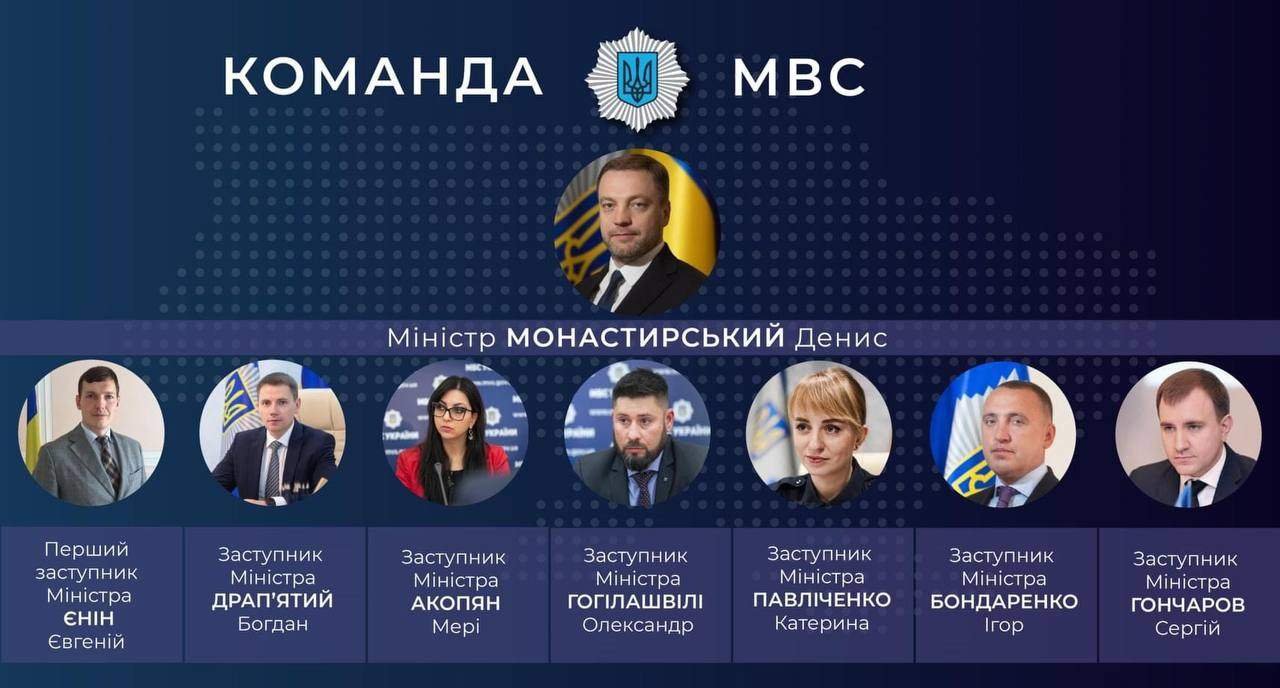 Монастирський представив свою команду до МВС