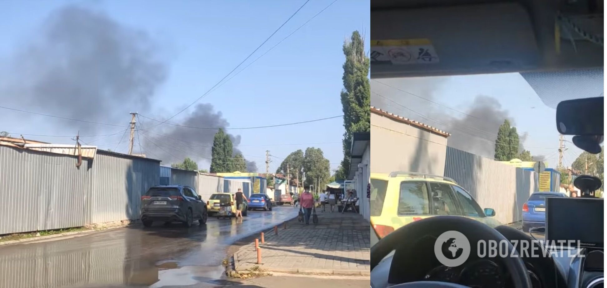 Окупанти двічі за ранок обстріляли Авдіївку, над містом виднівся дим.
