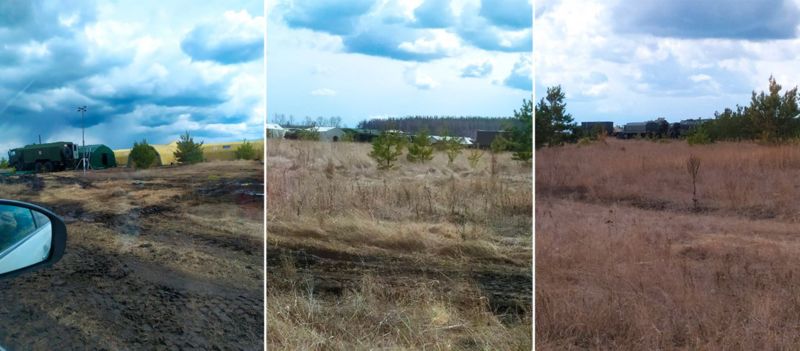 За 170 км від кордону з Україною виявлено величезний табір російських військ
