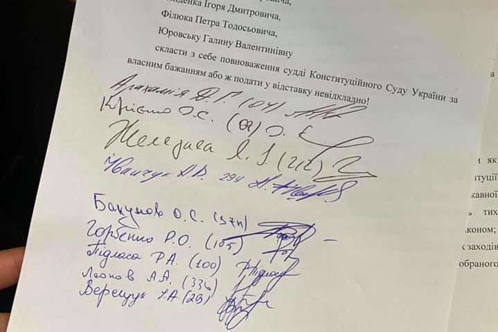 Чотири сили у Раді проти закону Зеленського про розпуск КС