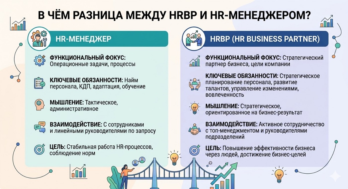 разница между HRBP и HR-менеджером